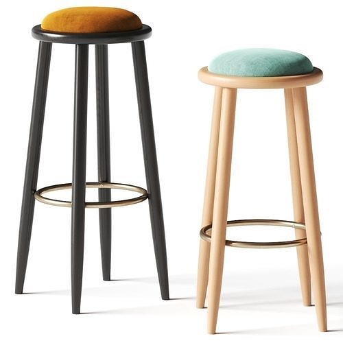 Mambo Unlimited Ideas Luc Bar Stool 3D model
