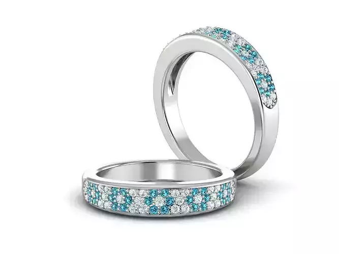 Ladies Diamonds Wedding Ring 3dmodel