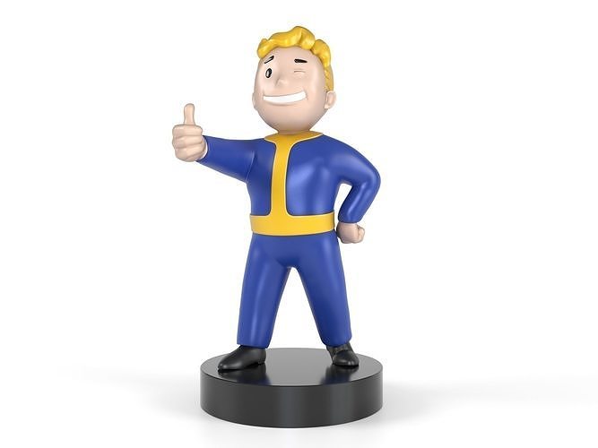 Vault boy Fallout 3D print model