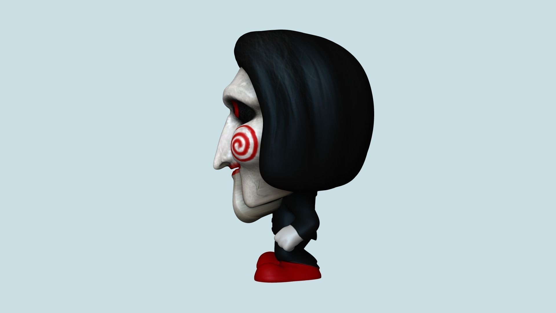 Jigsaw Chibi - Billy Saw - Funko Style 3D print model_4