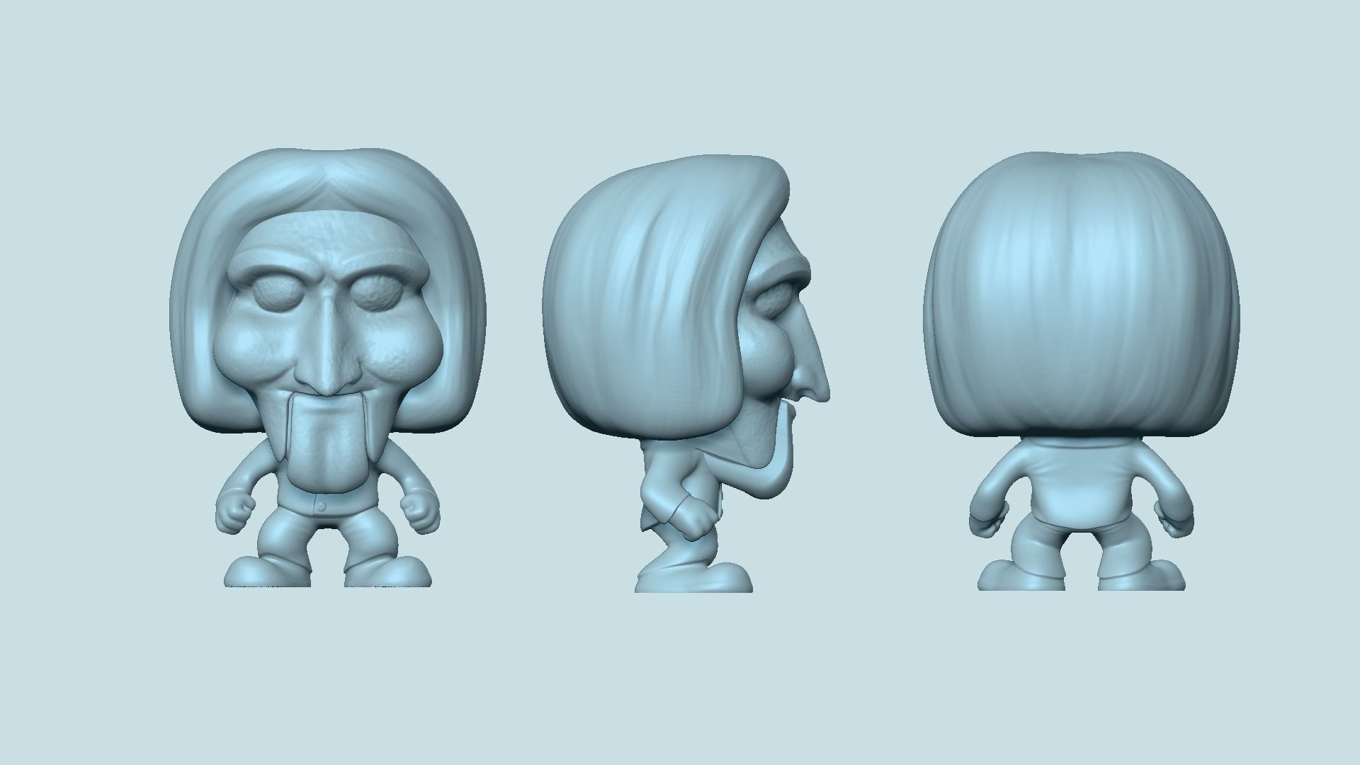 Jigsaw Chibi - Billy Saw - Funko Style 3D print model_14