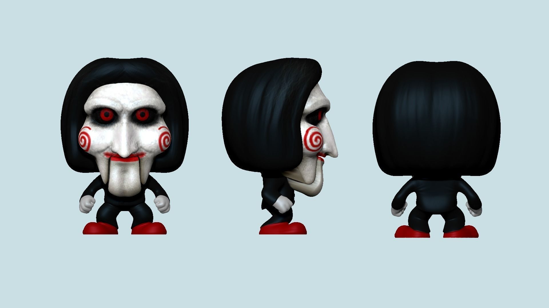 Jigsaw Chibi - Billy Saw - Funko Style 3D print model_3