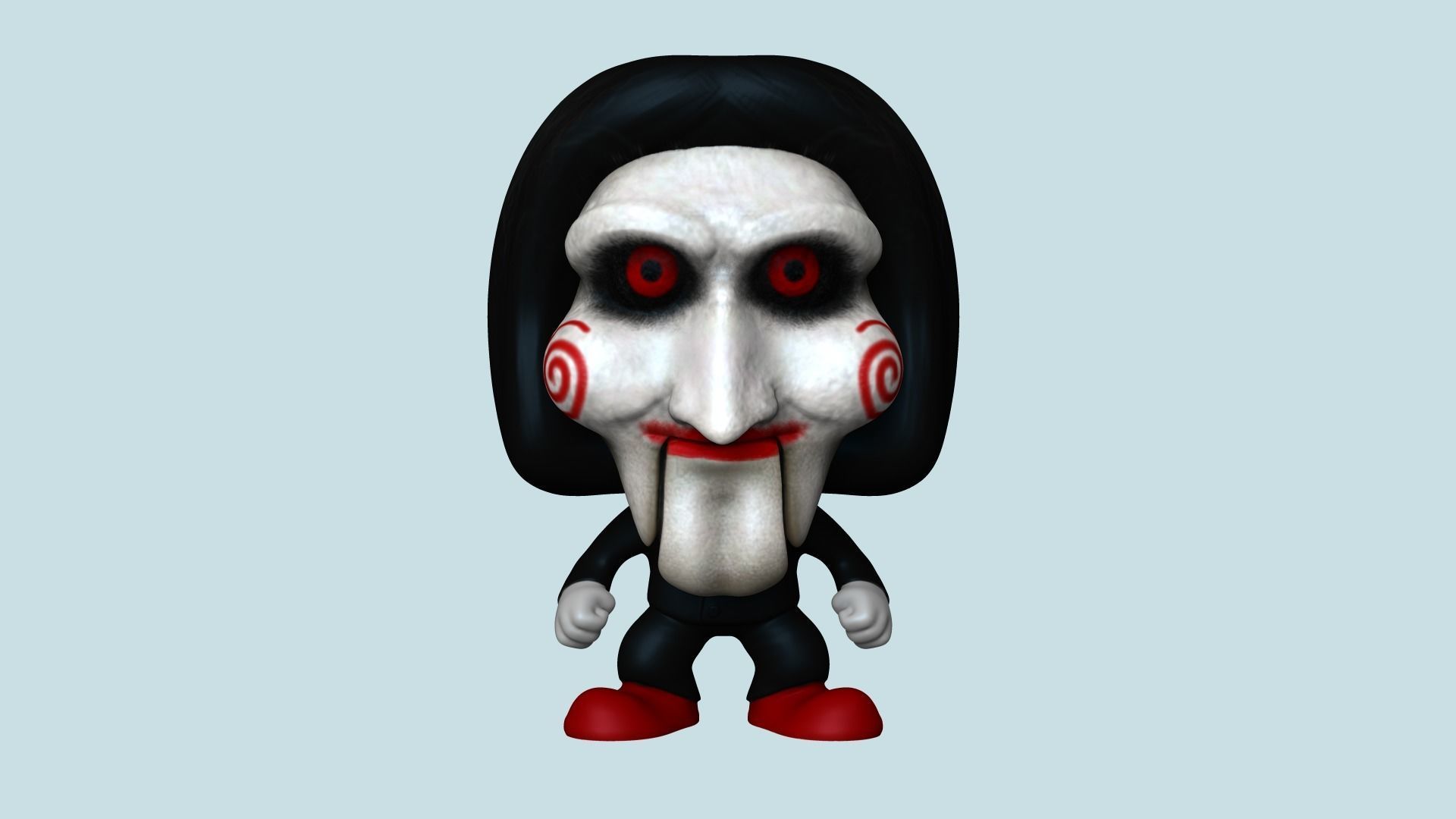 Jigsaw Chibi - Billy Saw - Funko Style 3D print model_2
