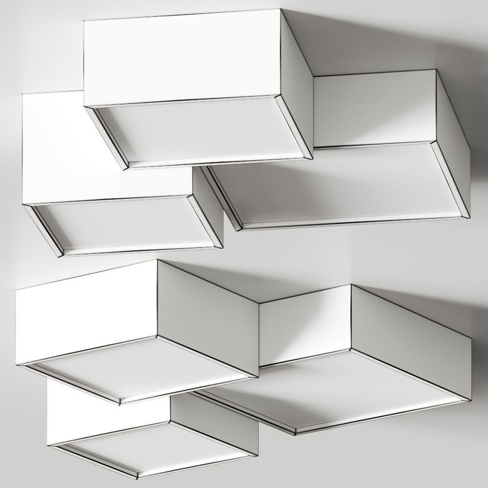 Ole Lighting Kube Ceiling Lamps 3D model_1