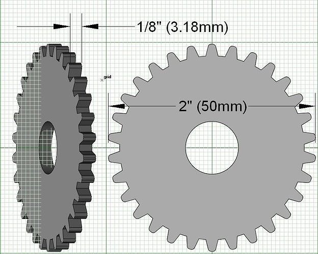 50mm 30 Teeth Gear Free 3D print model