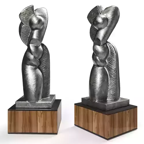 Abstract modern sculpture