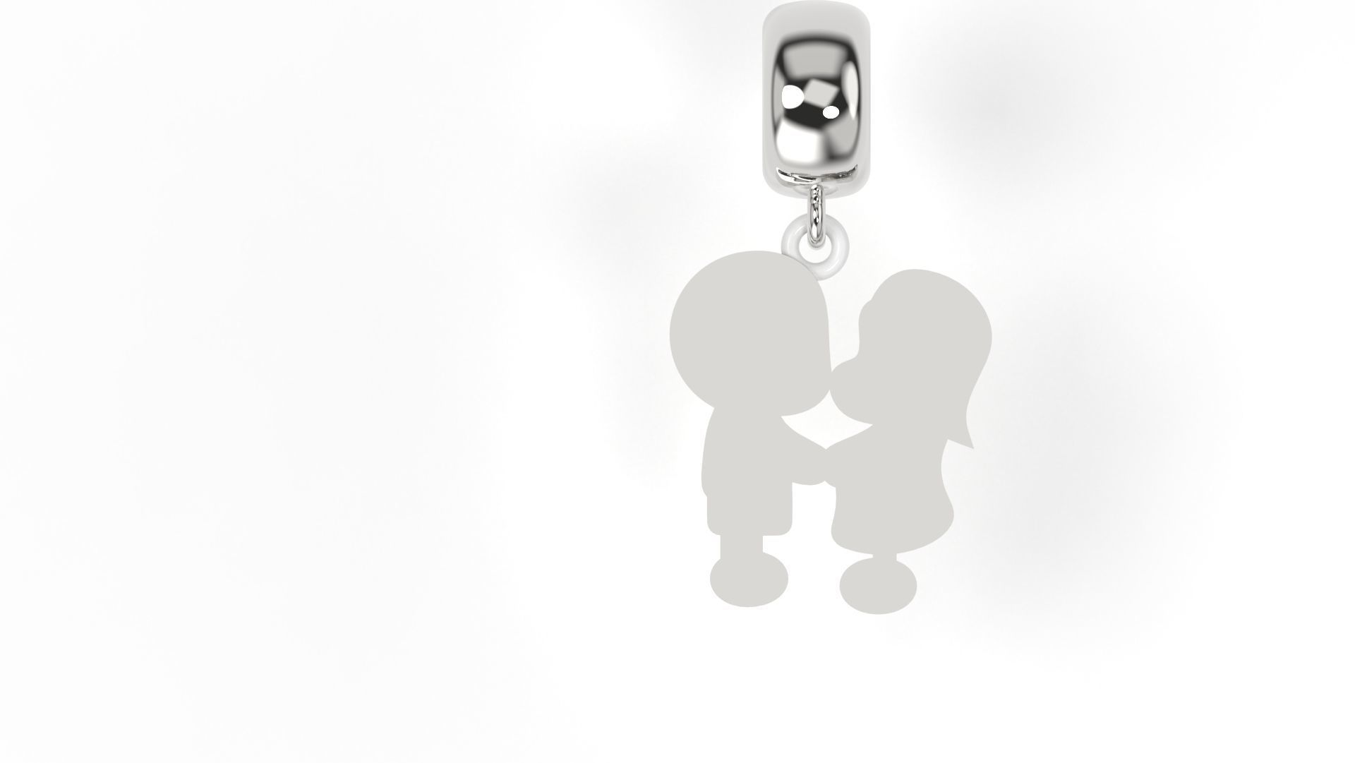 Boy and Girl Charm 3D print model_3