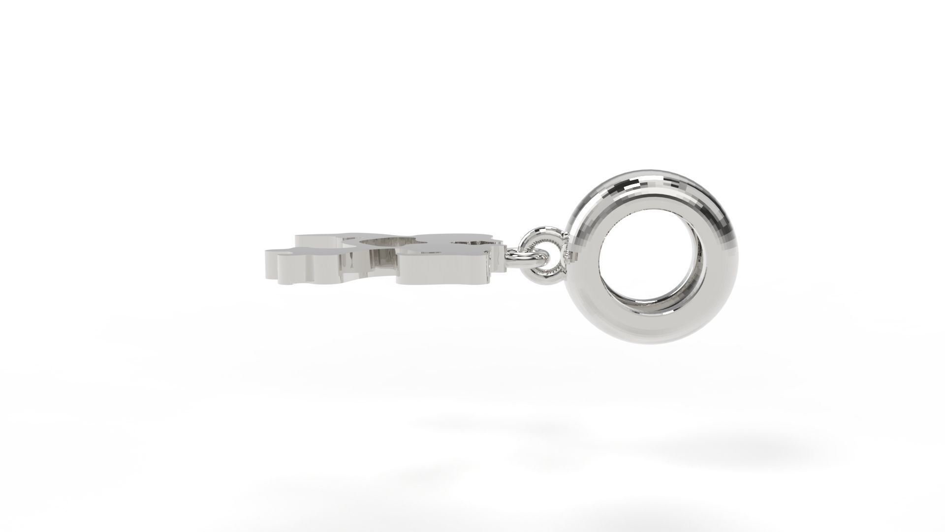 Boy and Girl Kissing Charm 3D print model_4