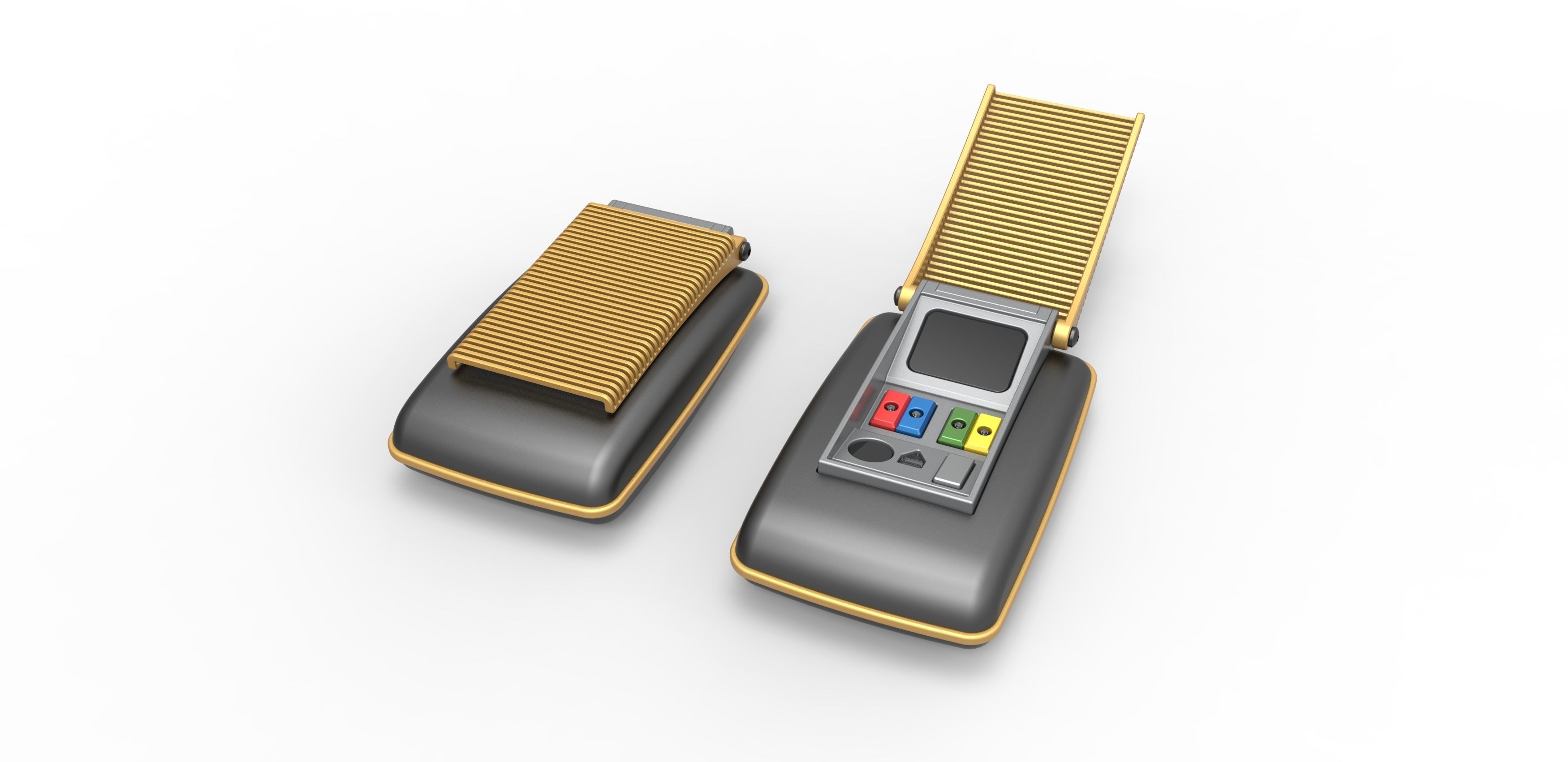 Communicator from the movie Star Trek Generations 1994 3D print model_2