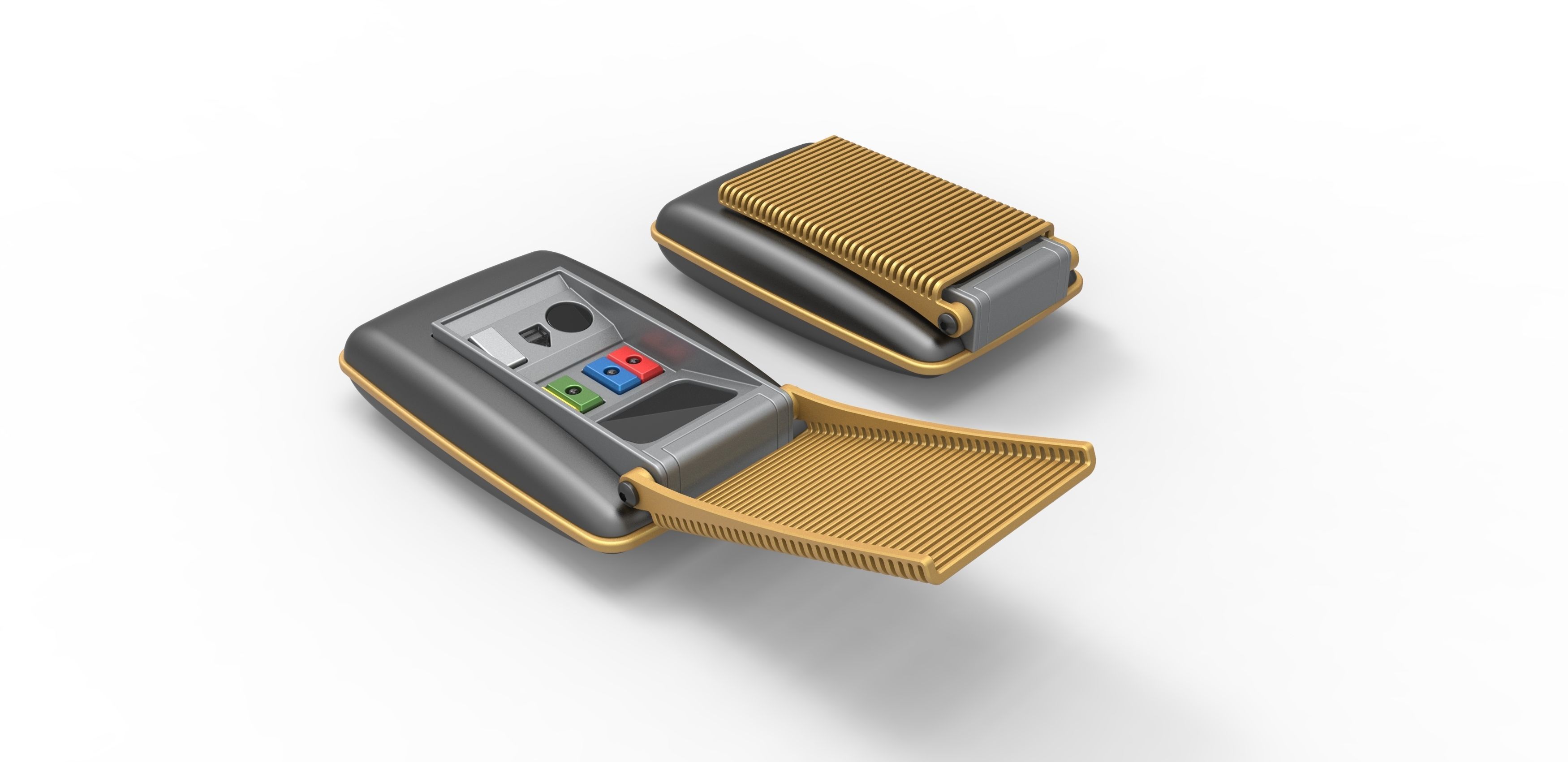 Communicator from the movie Star Trek Generations 1994 3D print model_4