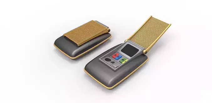 Communicator from the movie Star Trek Generations 1994 3D print model