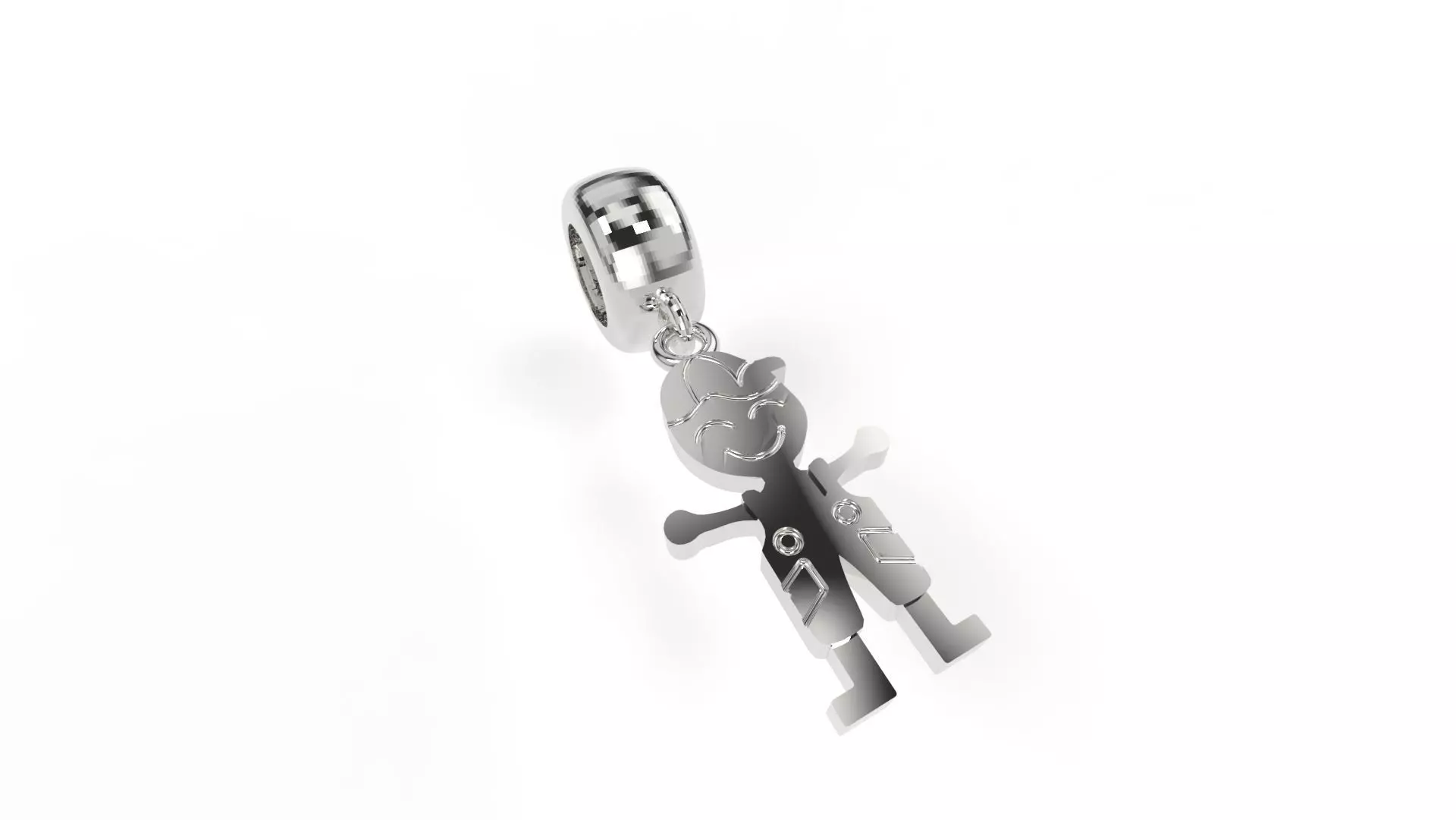 Boy Charm 3D print model_0