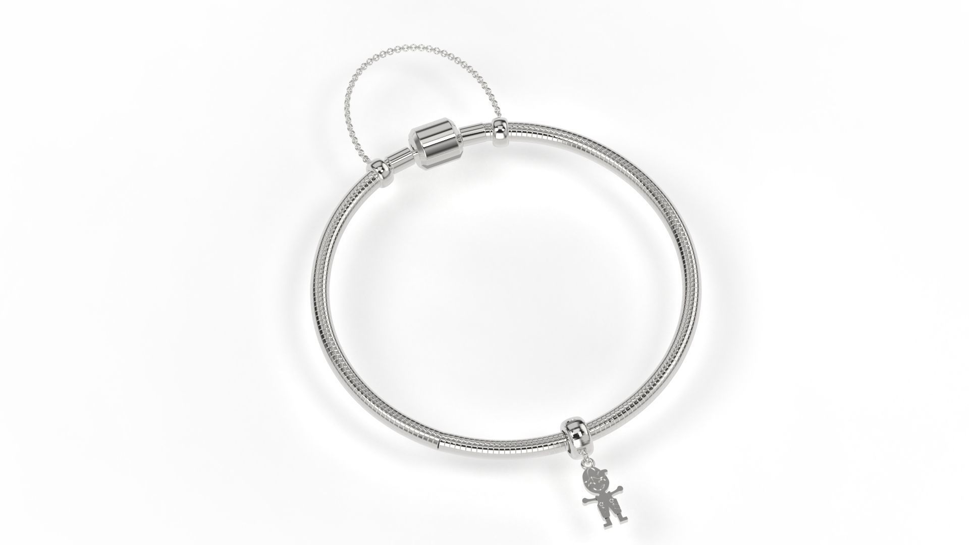 Boy Charm 3D print model_2