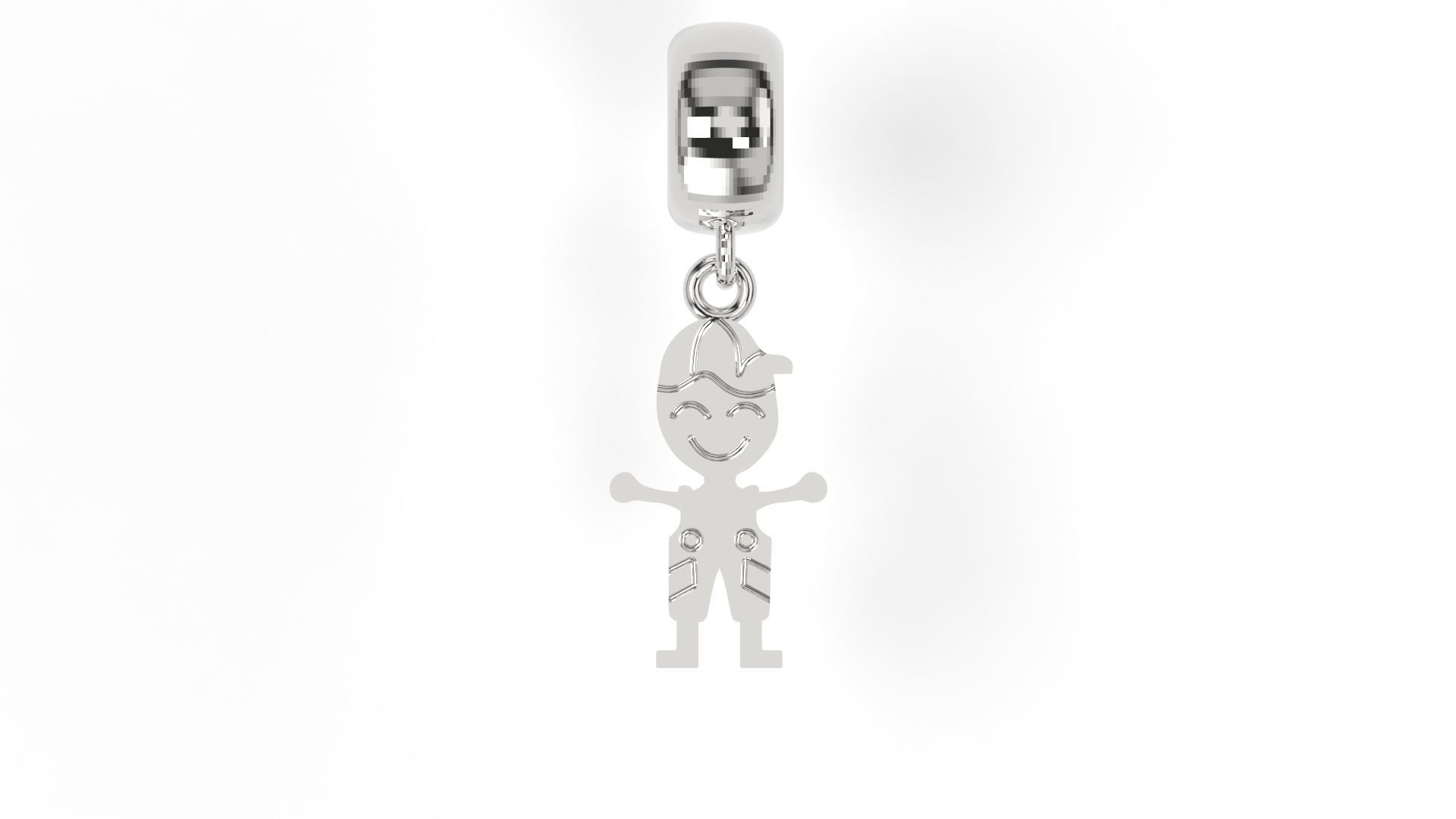 Boy Charm 3D print model_1