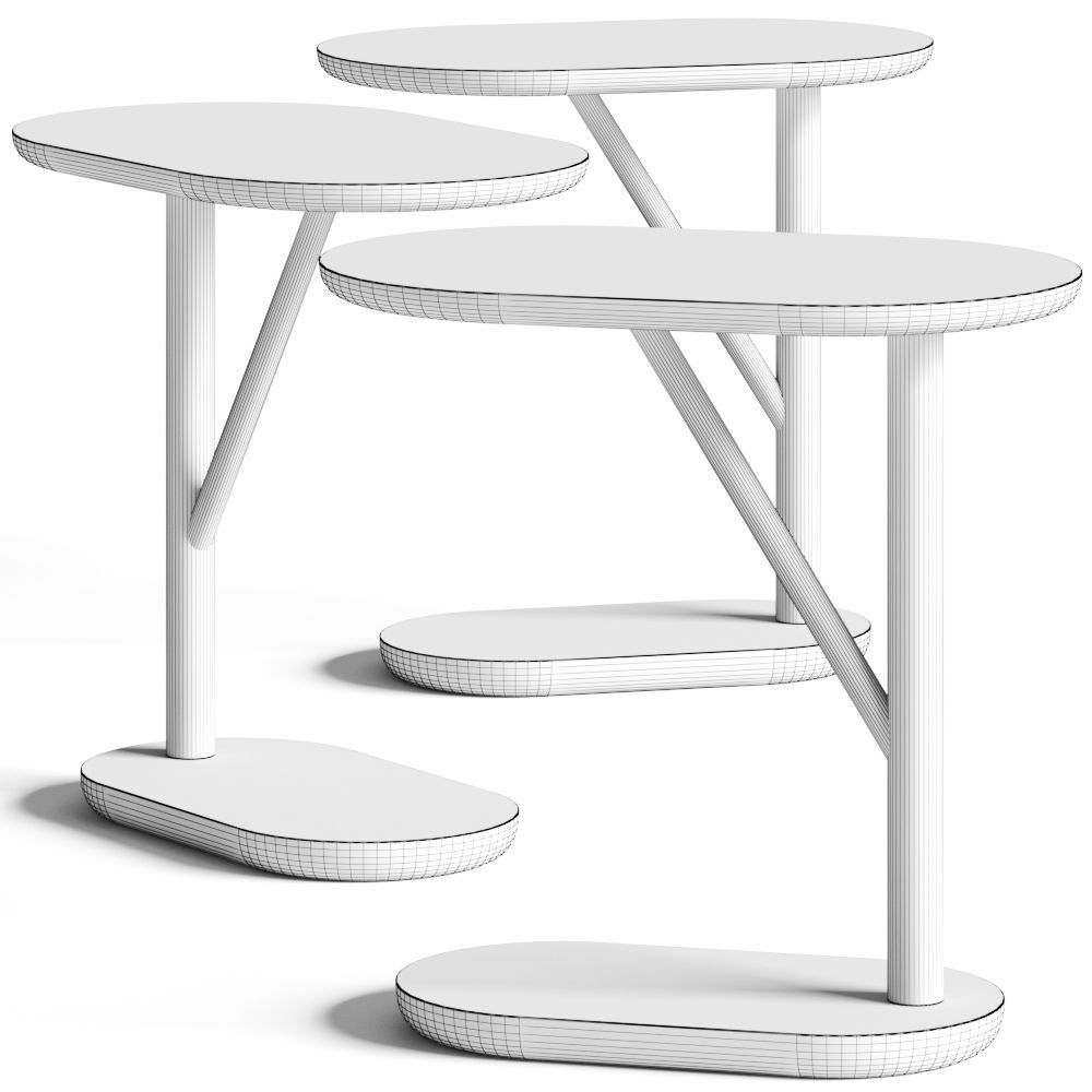 Artu Porto Coffee and Side Table 3D model_1