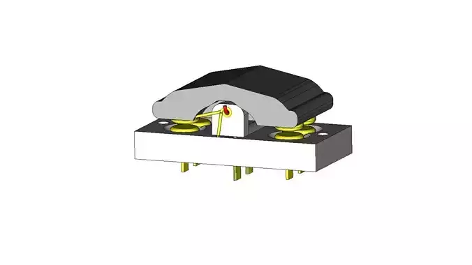 DPDT Momentary Switch 3D print model