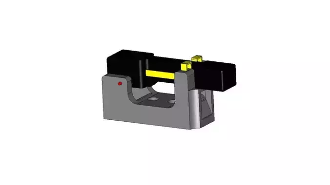 SPST Lever Switch 3D print model