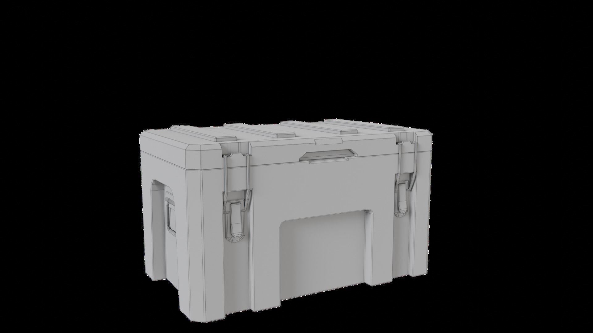 Ammo Box - Modern Low-poly 3D model_5