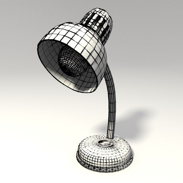 Desk lamp 3D model_2