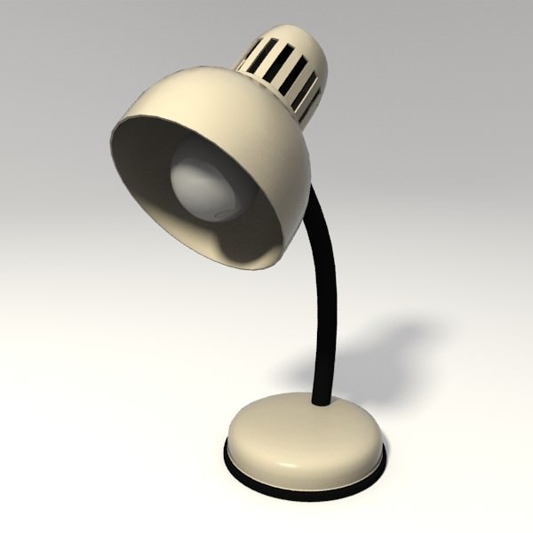 Desk lamp 3D model_1