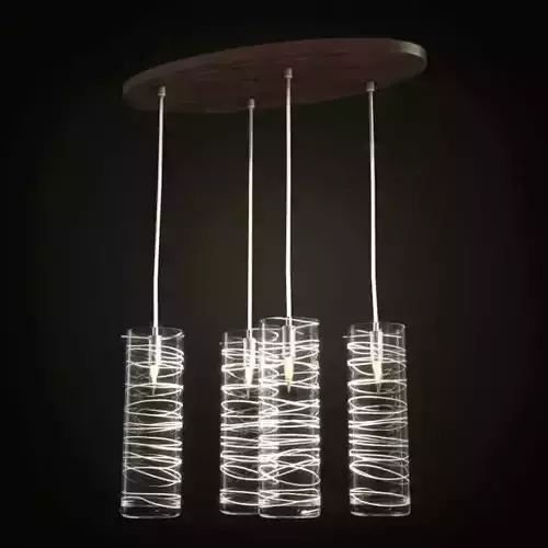 Modern Ceiling Glass Lamp