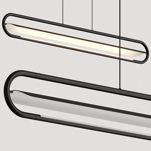 Nexia Bow Pendant Lamp 3D model