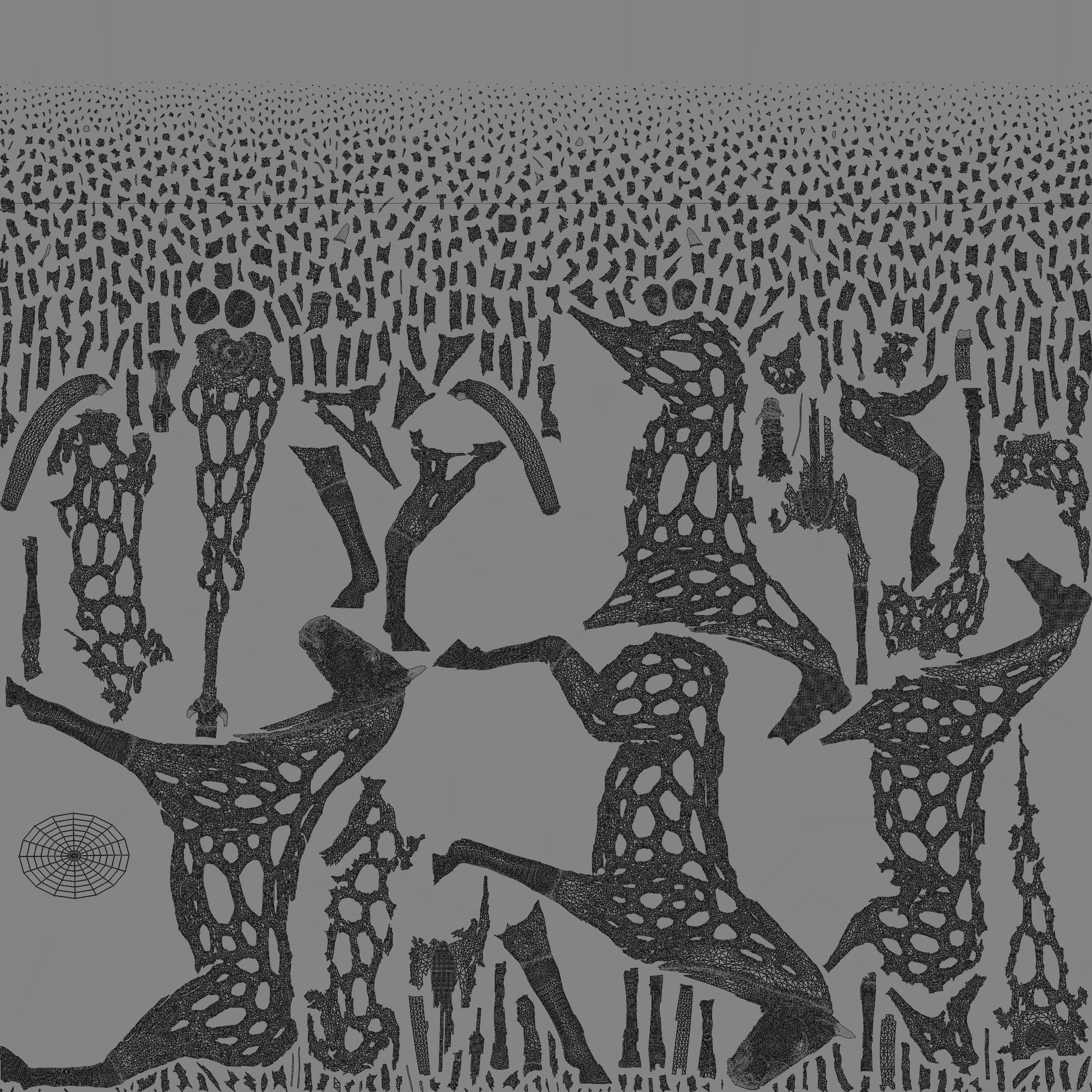 Horse Statue Low-poly 3D model_15