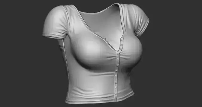 girls v-neck t-shirt