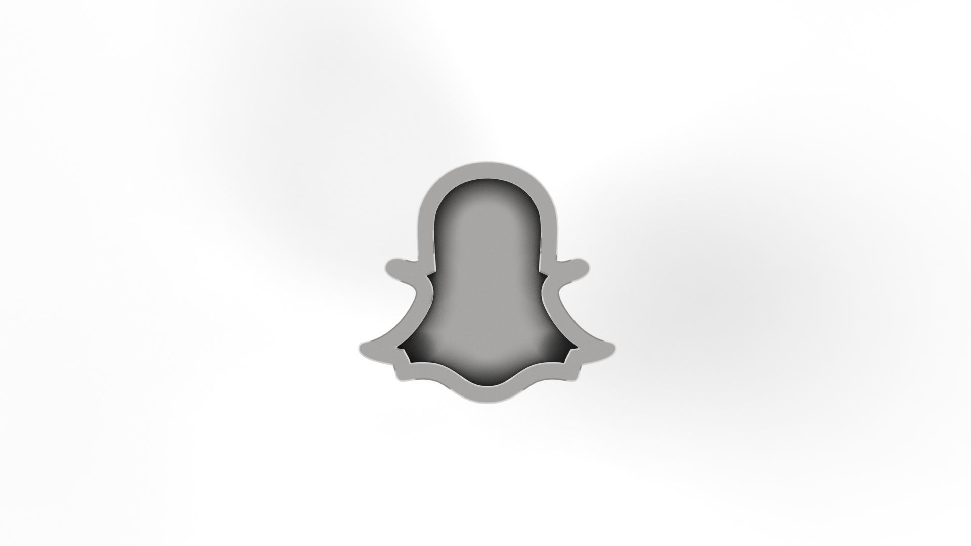 Snapchat Charm 3D print model_1