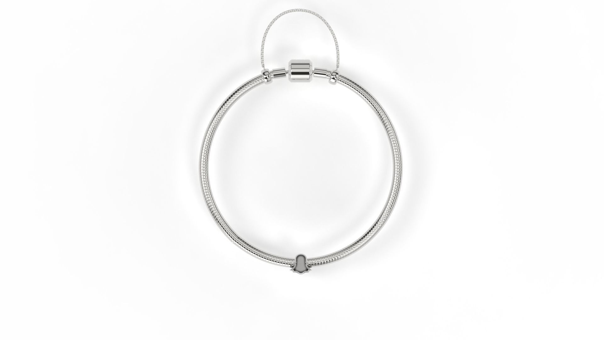 Snapchat Charm 3D print model_3