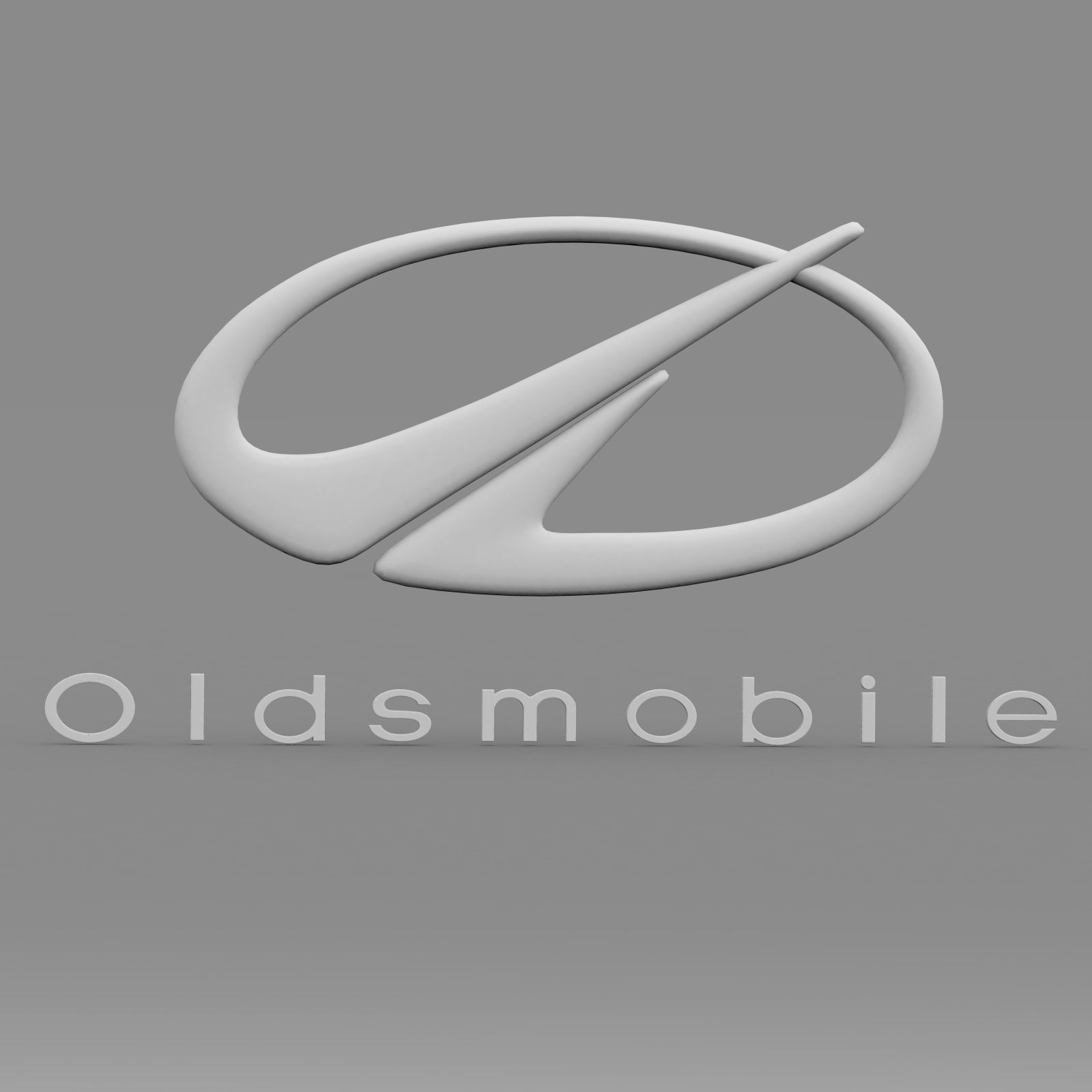 oldsmobile logo 3D model_6