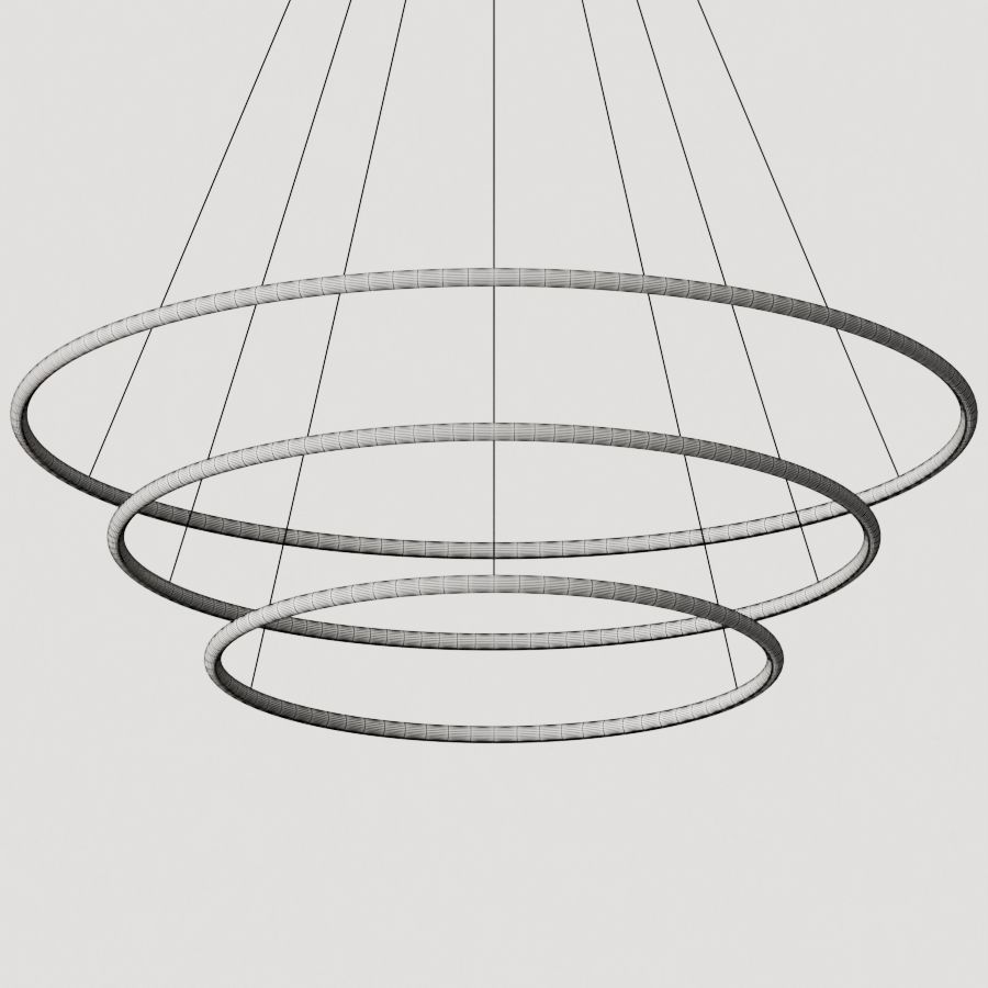 Altavola Design LED Rings No 3 Pendant Lamp 3D model_2