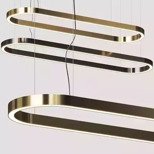 Euroluce Lampadari Profile Oval Pendant Lamp