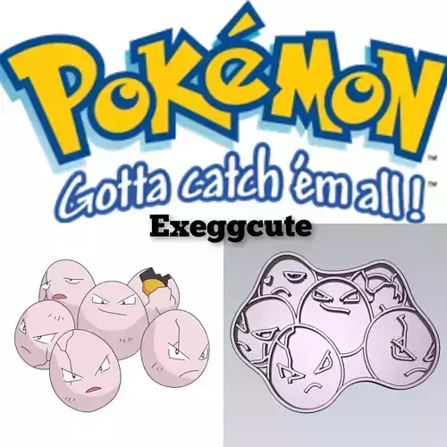 Pokemon Exeggcute Cookie Cutter Stamp Cake Decorating