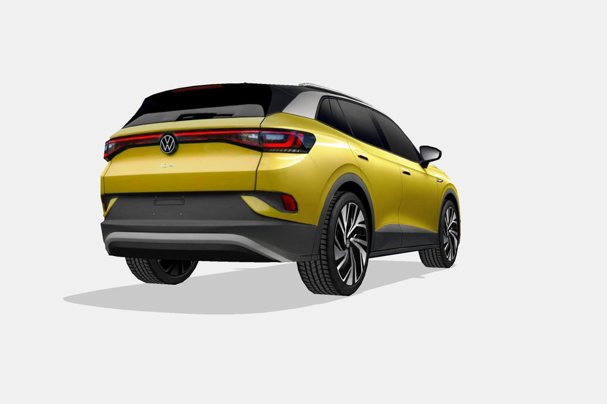 Volkswagen ID4 2021 Low-poly 3D model_11