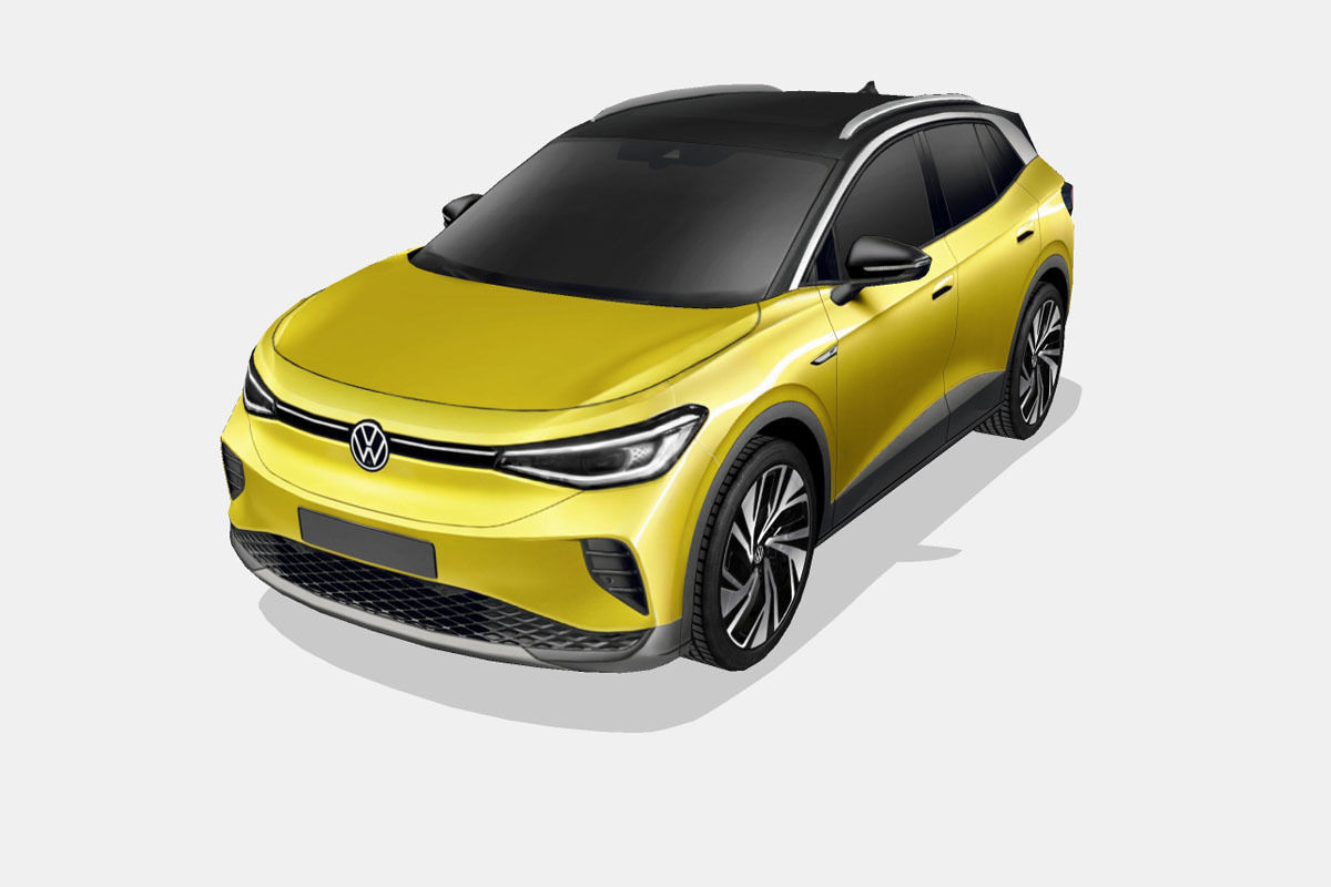 Volkswagen ID4 2021 Low-poly 3D model_5