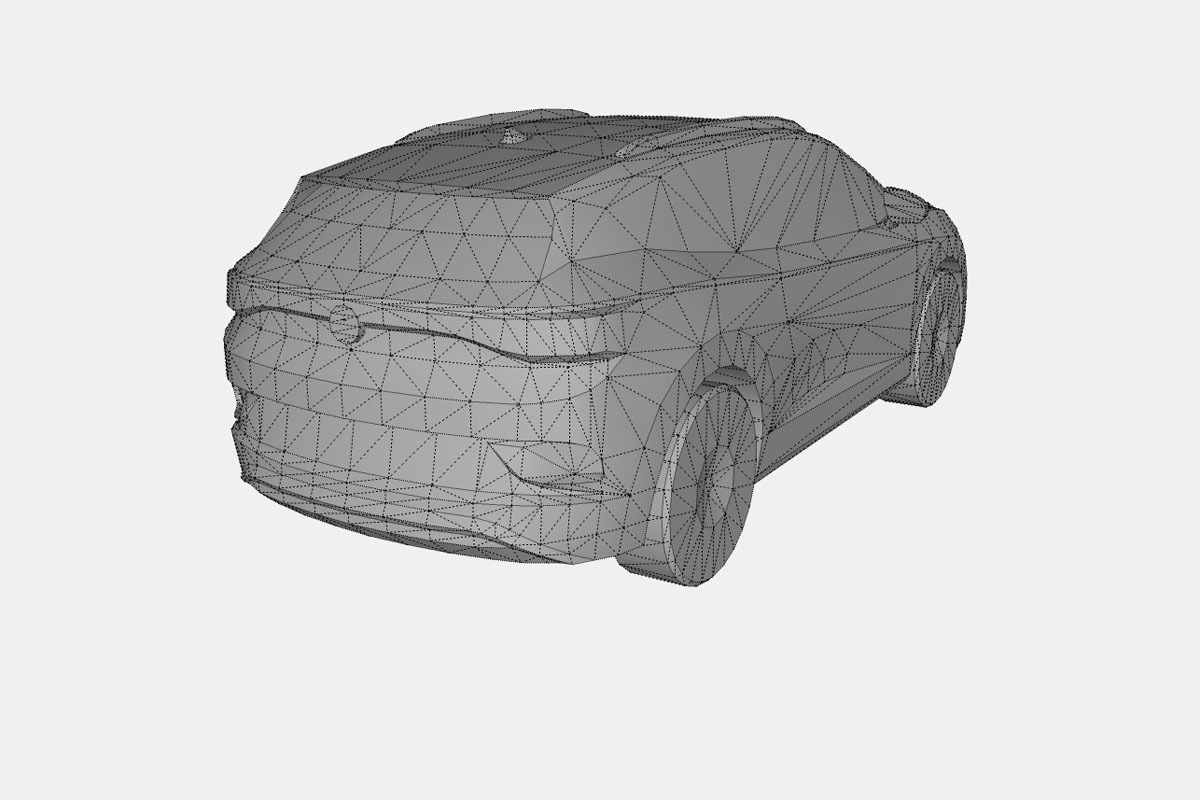 Volkswagen ID4 2021 Low-poly 3D model_19