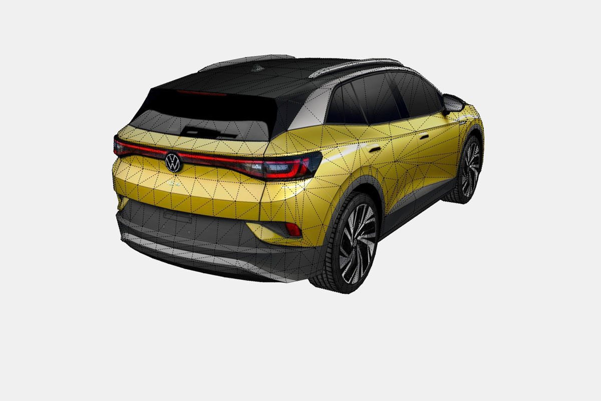 Volkswagen ID4 2021 Low-poly 3D model_17