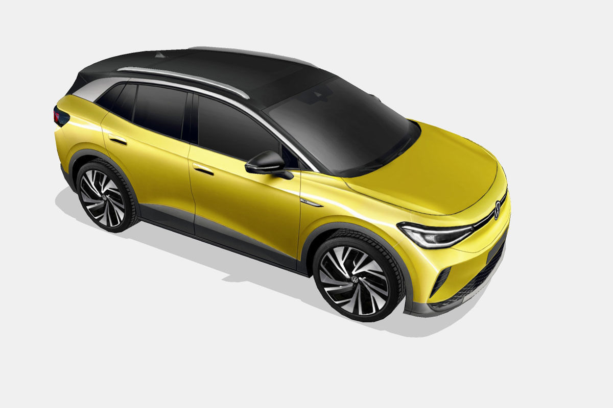 Volkswagen ID4 2021 Low-poly 3D model_14