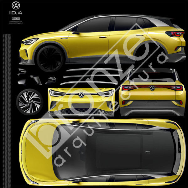 Volkswagen ID4 2021 Low-poly 3D model_22