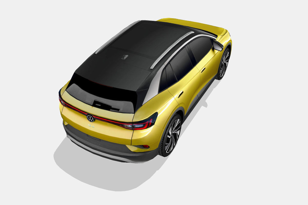 Volkswagen ID4 2021 Low-poly 3D model_10