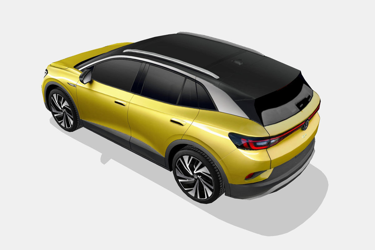 Volkswagen ID4 2021 Low-poly 3D model_7