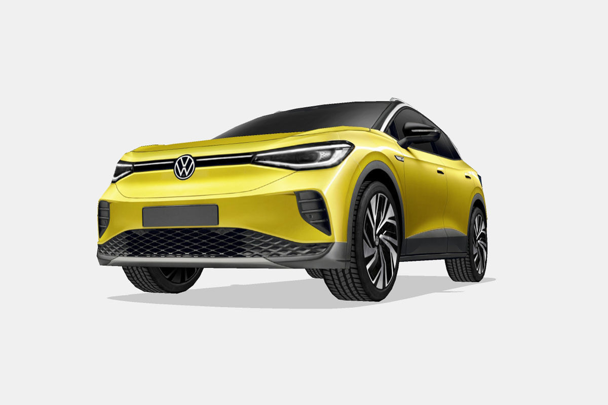 Volkswagen ID4 2021 Low-poly 3D model_4