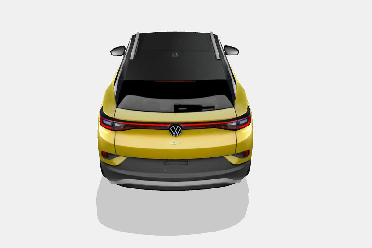 Volkswagen ID4 2021 Low-poly 3D model_9