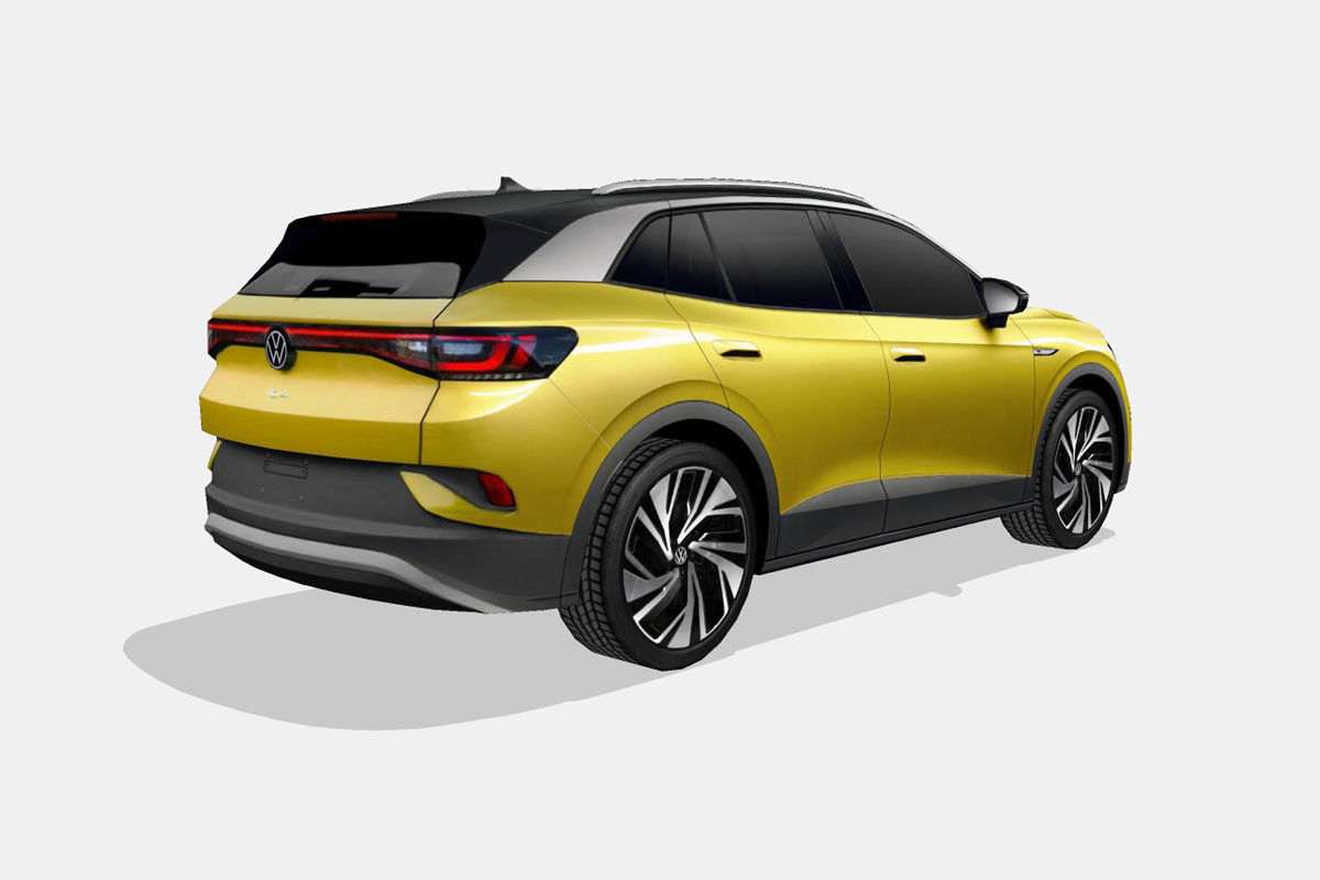 Volkswagen ID4 2021 Low-poly 3D model_2