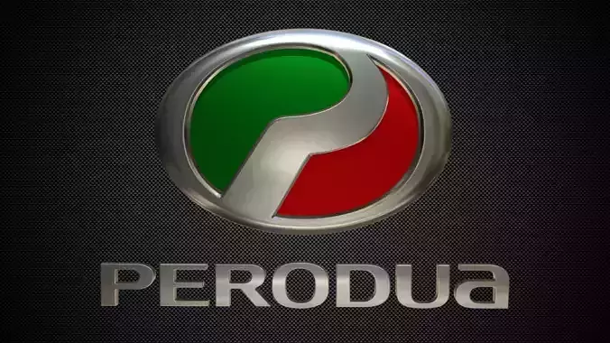 perodua logo 3D model