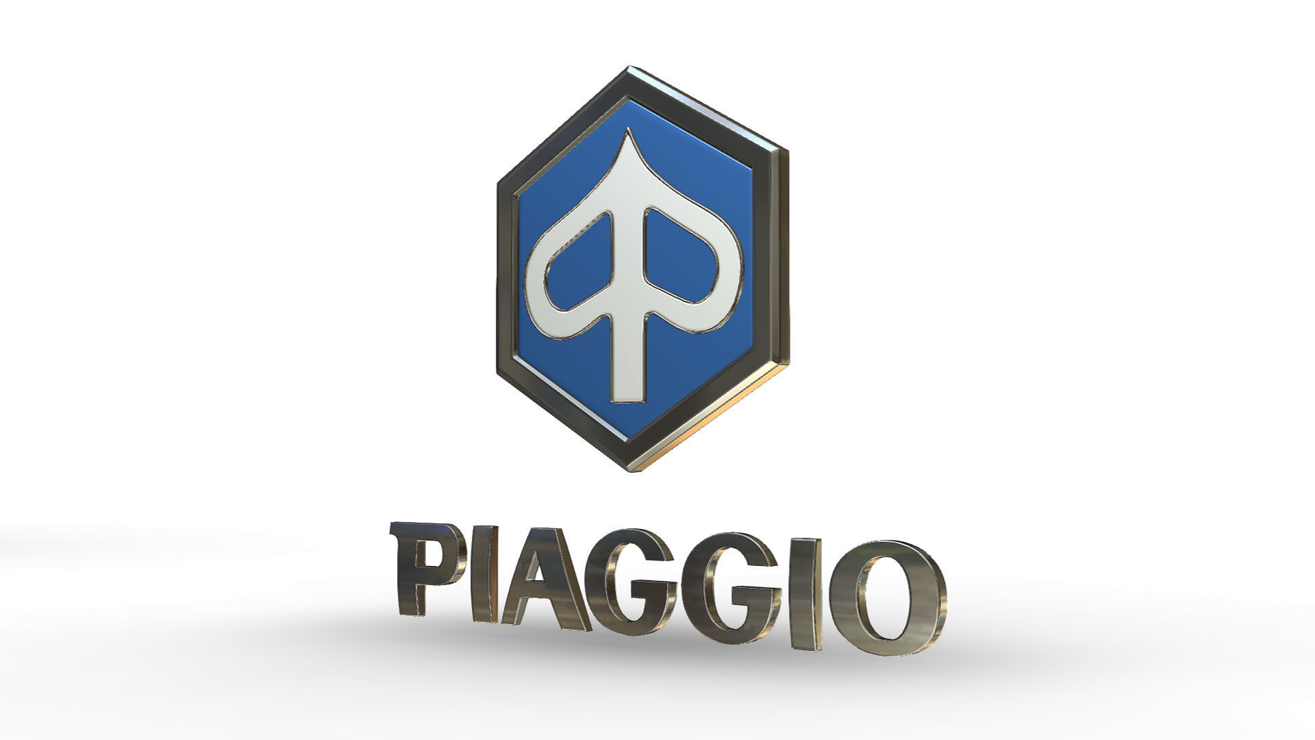 piaggio logo 3D model_2