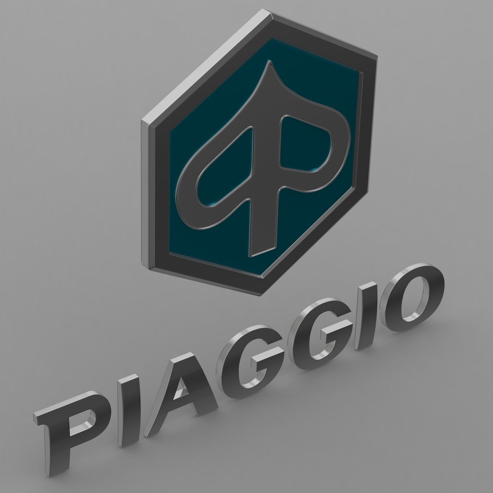 piaggio logo 3D model_10