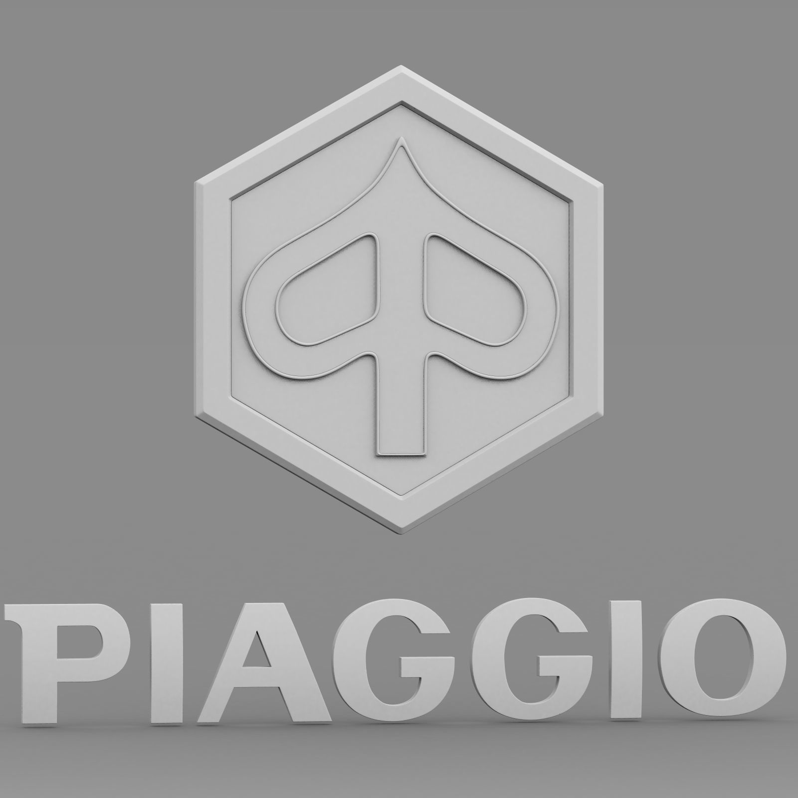 piaggio logo 3D model_12