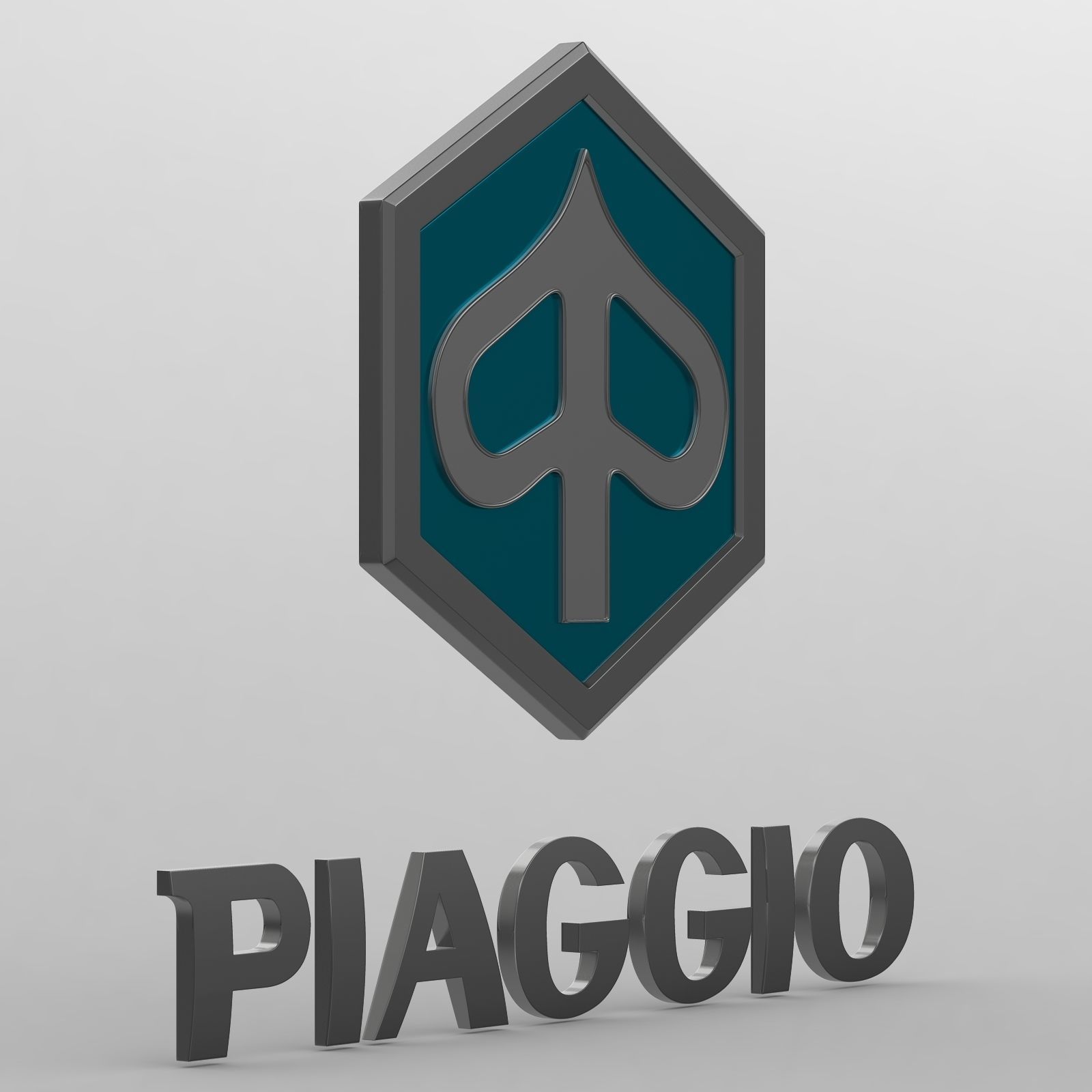 piaggio logo 3D model_7